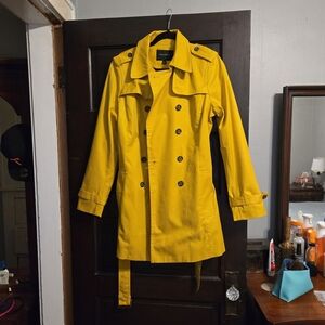 BR Mustard Trench Coat